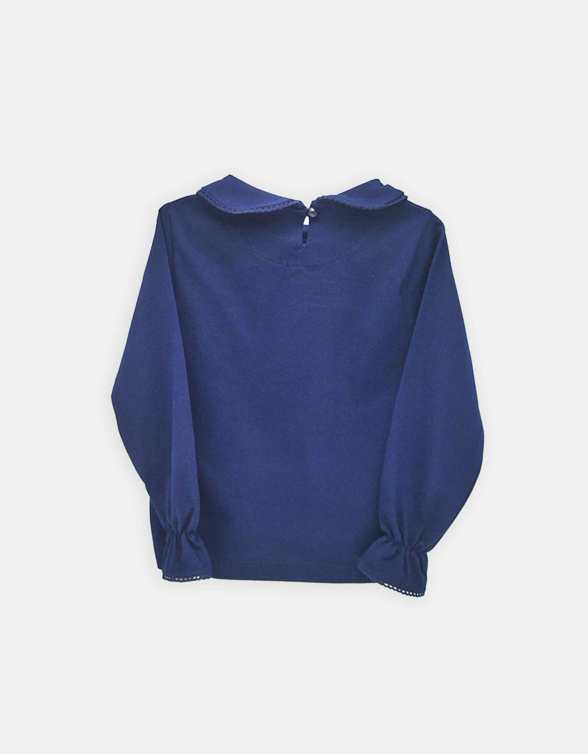 بلوز آستین بلند دخترانه یقه ب ب ماریا