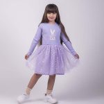 پیراهن کشباف دخترانه خرگوش