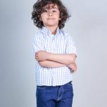نیم‌رخ پیراهن چهارخانه پسرانه نخ پنبه‌ای پلی‌استر مناسب مدرسه