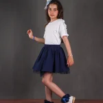 تیشرت گلدوزی قلب مهرو دخترانه
