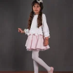 شومیز یقه خشتی مانلی دخترانه