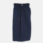 شلوار بگ دخترانه رنگ سورمه ای نمای رو به رو برند 313 لباس بچه گانه