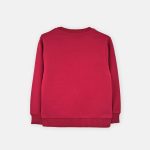 بلوز آستین بلند دورس موتور رنگ قرمز نمای پشت برند 313 لباس بچه گانه