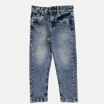 شلوار جین راسته پسرانه آراد رنگ آبی روشن برند 313 لباس بچه گانه پوشاک بچه گانه