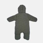 کاپشن سرهمی دخترانه برند 313 لباس بچه گانه رنگ یشمی نمای پشت