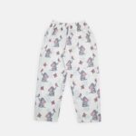 ست راحتی دخترانه طرح فیل و پروانه 313 | کودک و نوجوان شلوار