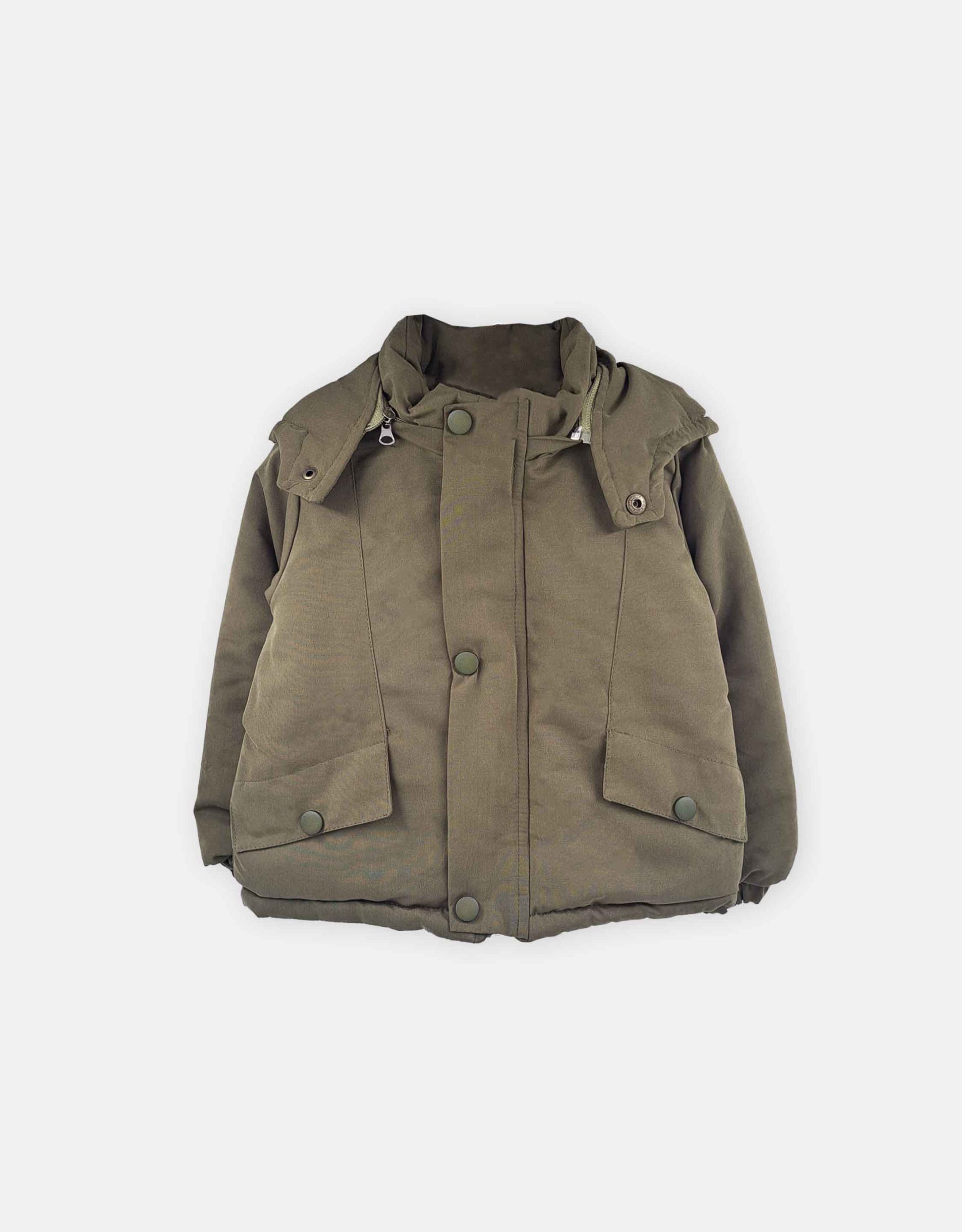 کاپشن پسرانه هیرمان رنگ سبز برند 313 لباس بچگانه