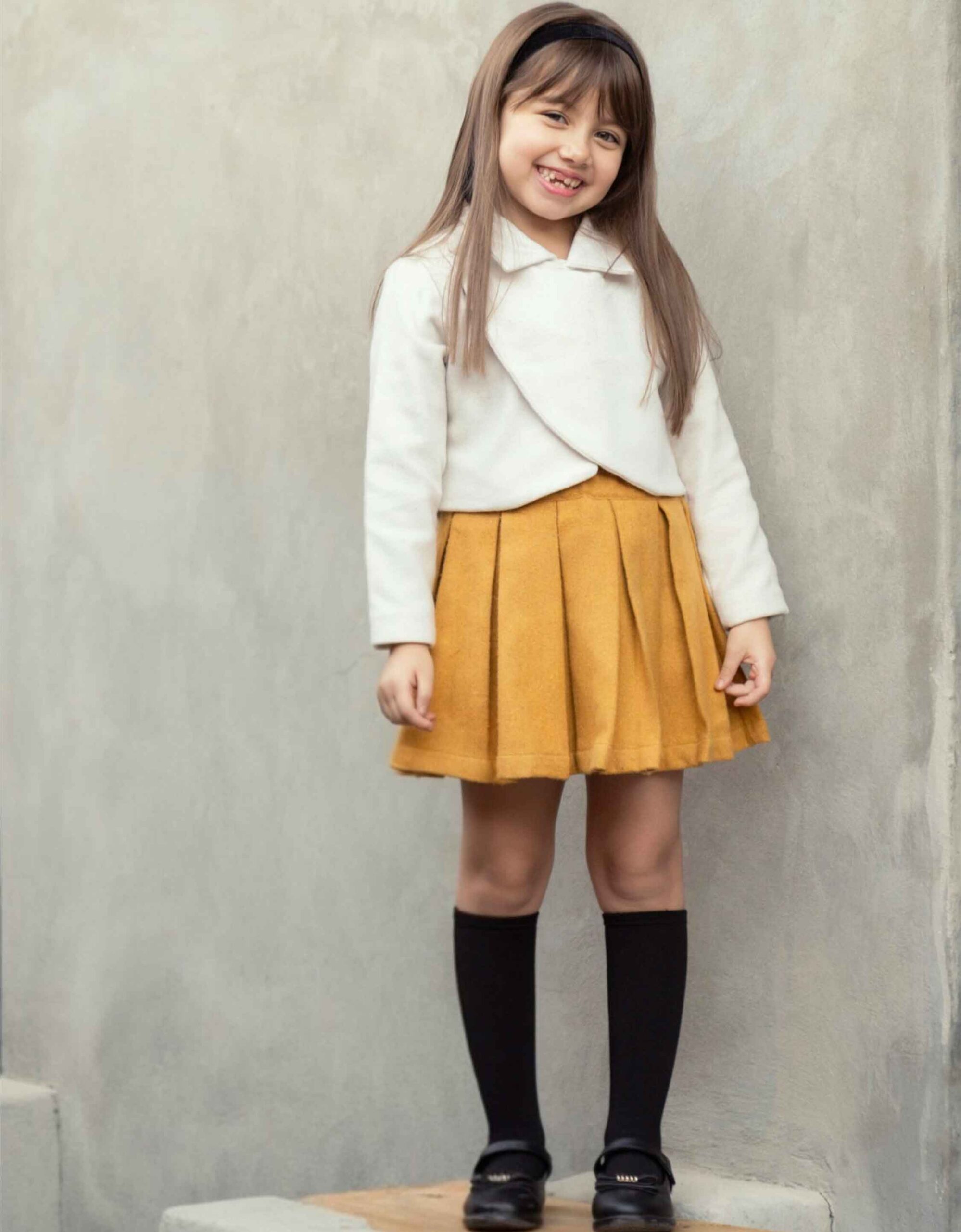 دامن پشمی دخترانه