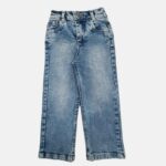 شلوار جین بگ دخترانه رنگ آبی روشن برند 313 لباس بچه گانه پوشاک بچه گانه