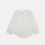 شومیز یقه ب ب ریما برند 313 رنگ شیری لباس بچه گانه پوشاک بچه گانه