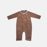 سرهمی گنجشک برند 313 لباس بچه گانه رنگ کرم