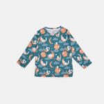 ست راحتی دخترانه طرح گربه و ماه 313 | کودک و نوجوان لباس