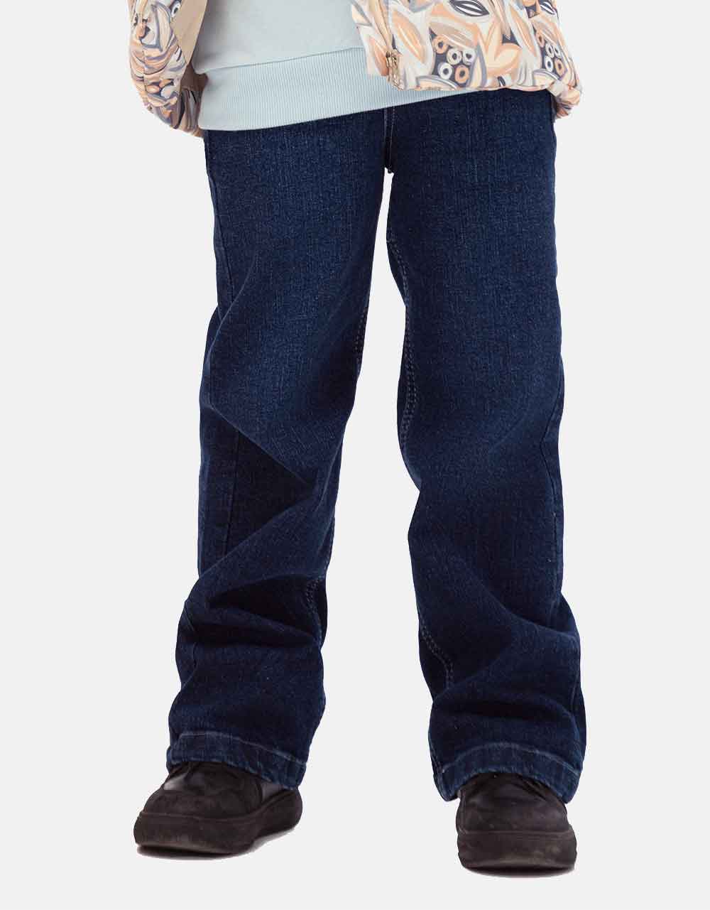 شلوار جین بگ دخترانه رنگ آبی روشن برند 313 لباس بچه گانه پوشاک بچه گانه