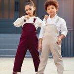 بیلر کتان دخترانه رام برند 313 لباس بچه گانه پوشاک بچه گانه