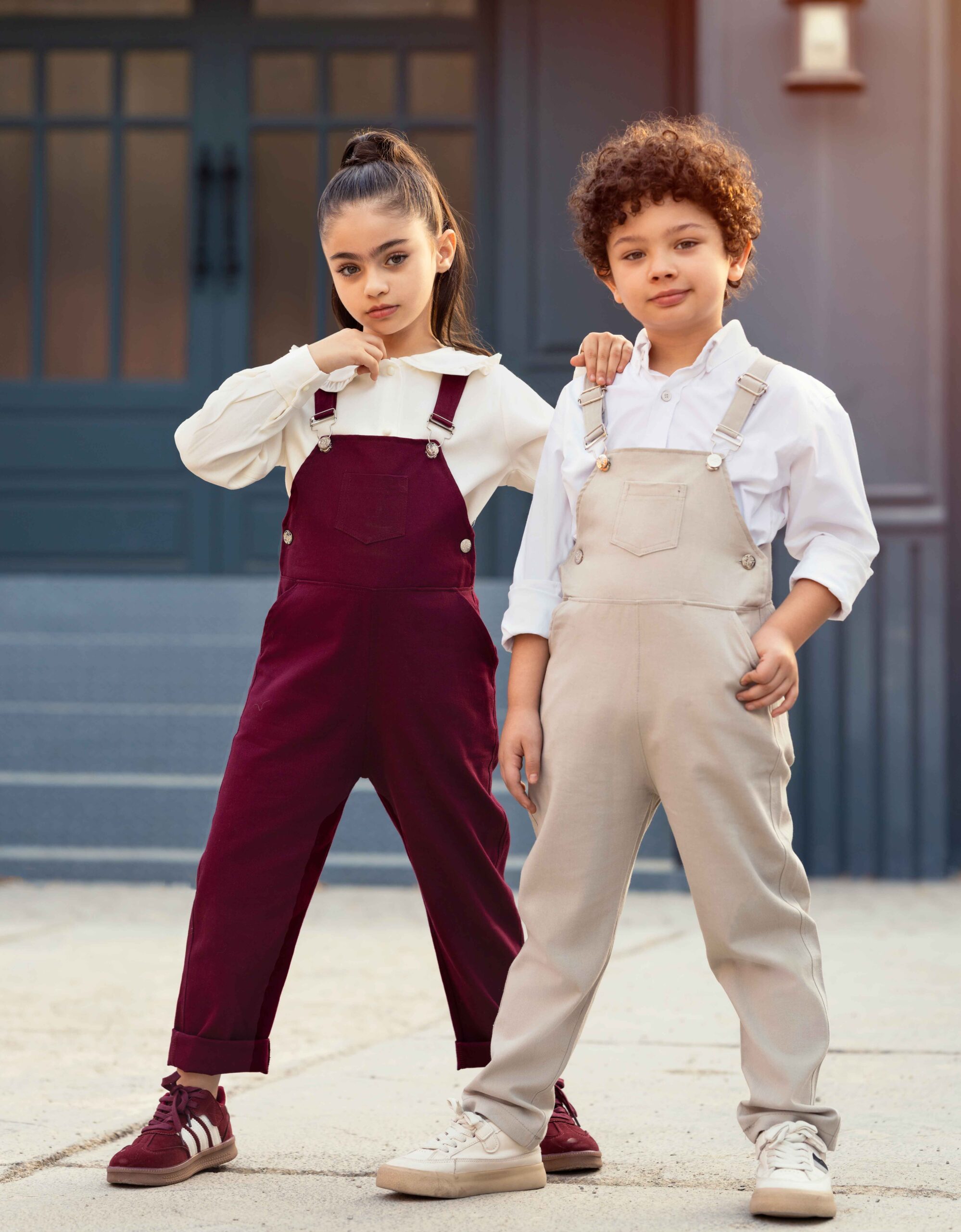 بیلر کتان دخترانه رام برند 313 لباس بچه گانه پوشاک بچه گانه