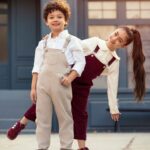 بیلر کتان دخترانه رام برند 313 لباس بچه گانه پوشاک بچه گانه