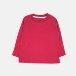 بلیز آستین بلند بیسیک یکرو 313 | کودک و نوجوان قرمز